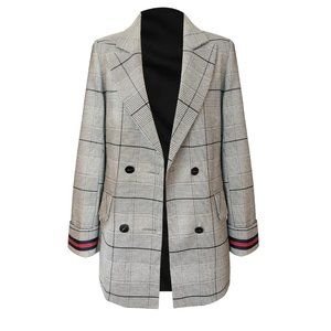 PIPER LANE - CAPRI CHECK BLAZER - MOCHA